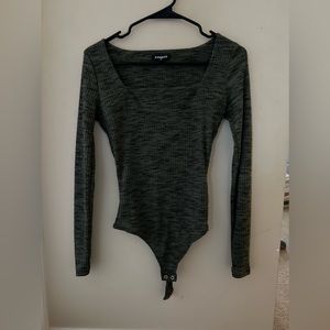 Dark green express bodysuit